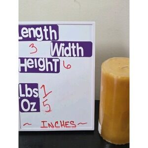 Pier‎ 1 Imports 3x6 Pumpkin Spice Pillar Candle 70 Hour Burn Average